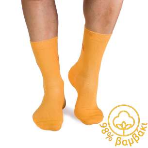Κάλτσες από 98% βαμβάκι - κίτρινο