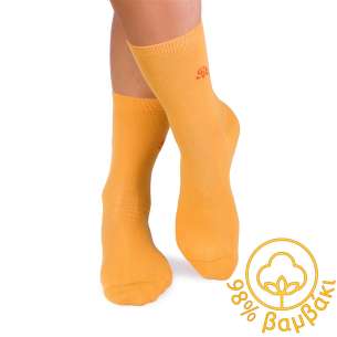 Κάλτσες από 98% βαμβάκι - κίτρινο