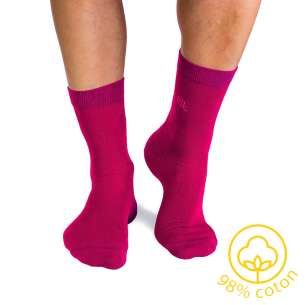 Chaussettes Coton pur Fuchsia
