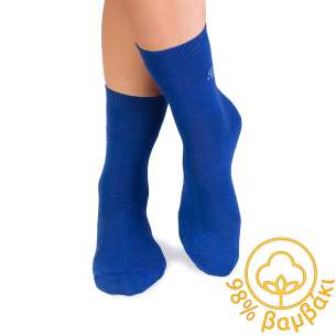 Κάλτσες από 98% βαμβάκι - μπλε