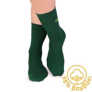 Κάλτσες από 98% βαμβάκι - πράσινο