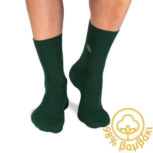 Κάλτσες από 98% βαμβάκι - πράσινο