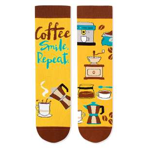 Arty socks met koffie