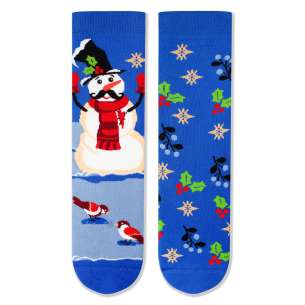Arty socks met sneeuwpop