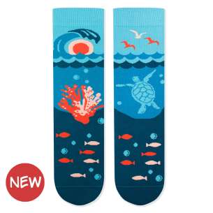 Arty socks sokken met zee en onderwaterwereld