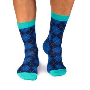 Бамбукови чорапи с Шотландско Каре - Син