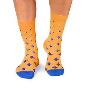 Κάλτσες μπαμπού με Αστέρια - κίτρινο