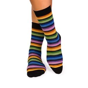 Фини Бамбукови чорапи с Дъга - Светъл