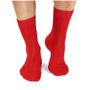 Дебели Вълнени чорапи - Червен