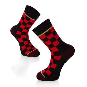 Chaussettes Active Lifestyle Noir - Rouge