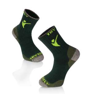 Дебели Туристически чорапи - Тъмнозелен