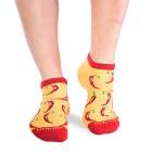 Къси Памучни чорапи с Люти Чушки - Жълт