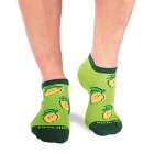 Къси Памучни чорапи с Лимони - Зелен