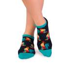 Къси Памучни чорапи с Петли - Тъмносин