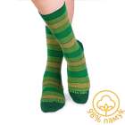 Chaussettes Coton pur Rayures Vert