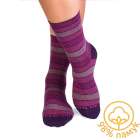 Chaussettes Coton pur Rayures Rose
