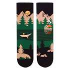 Arty socks met bergen groen