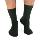 Дебели Вълнени чорапи - Масленозелен