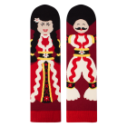 Arty socks met Pizho en Penda - rood