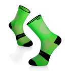 Олекотени чорапи за Колоездене - Флуо Зелен