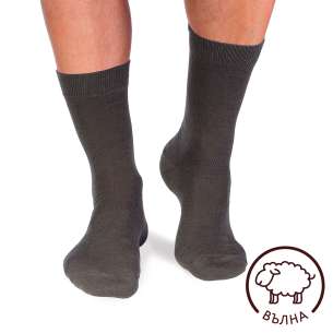 Chaussettes Laine mérinos fine Kaki