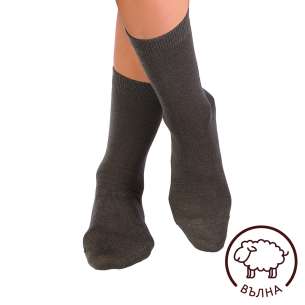 Chaussettes Laine mérinos fine Kaki