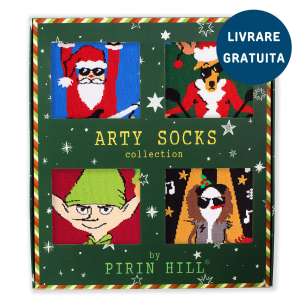 Cutie cu 4 perechi de șosete Arty Socks - Crăciun Vesel