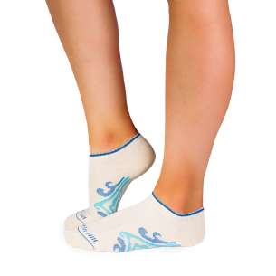 Къси Памучни чорапи с Вълни - Екрю