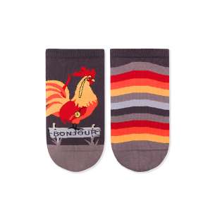 Arty Socks șosete scurte cu Cocoș - Gri