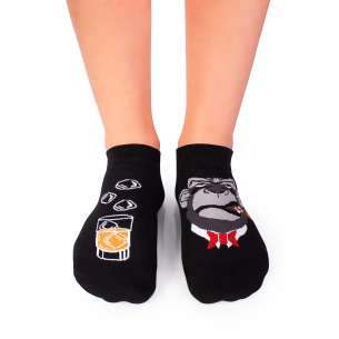 Arty Socks къси чорапи с Дон Маймуне - Черен