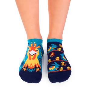 Arty Socks къси чорапи с Великденска Кокошка - Тъмносин