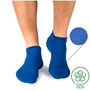 Къси Ленени чорапи - Син