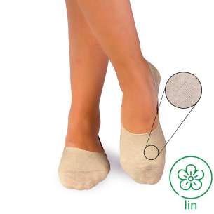 Socquettes Invisibles Lin Ecru