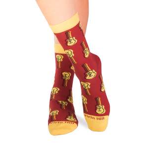 Chaussettes Coton Guitarre Rouge
