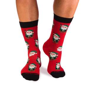 Chaussettes Coton Noël Père Noël Rouge