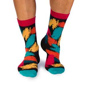 Șosete din Bumbac cu Pensule - Negru