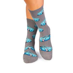 Chaussettes Coton Voiture de sport - Gris