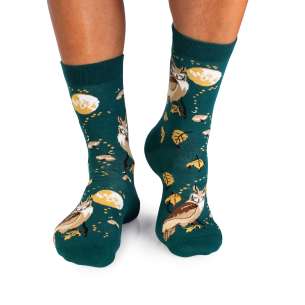 Памучни чорапи Есенни Истории - Бухал