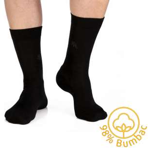 Șosete cu 98% Bumbac - Negru