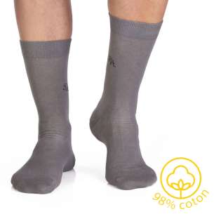 Chaussettes Coton pur Gris