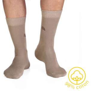 Chaussettes Coton pur Beige