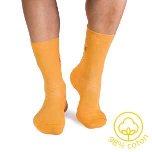 Chaussettes Coton pur Jaune