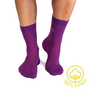 Chaussettes Coton pur Violet