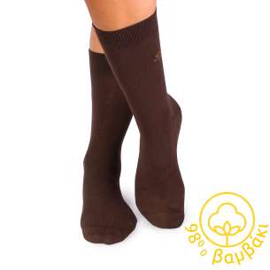 98% Κάλτσες Βαμβάκι - Καφέ