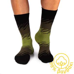 Κάλτσες από 98% βαμβάκι Πινελιές – Χακί