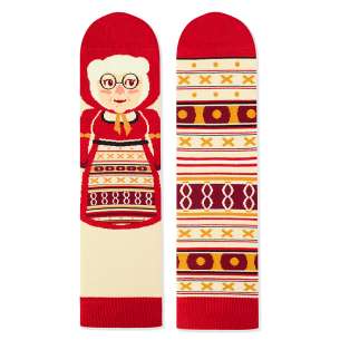 Arty Socks чорапи с Баба Марта - Екрю