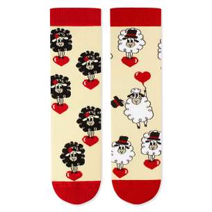 Arty Socks чорапи Влюбена Овца - Екрю