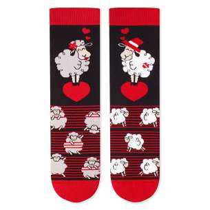 Arty Socks чорапи Влюбена Овца - Черен