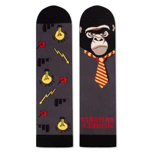 Arty Socks чорапи с Маймуна Бизнесмен - Антрацит