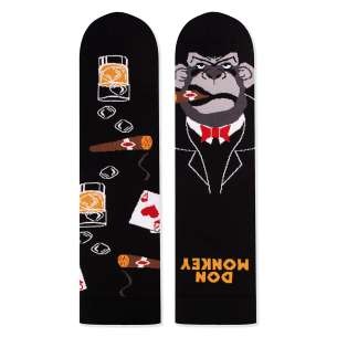Arty Socks чорапи с Дон Маймуне - Черен